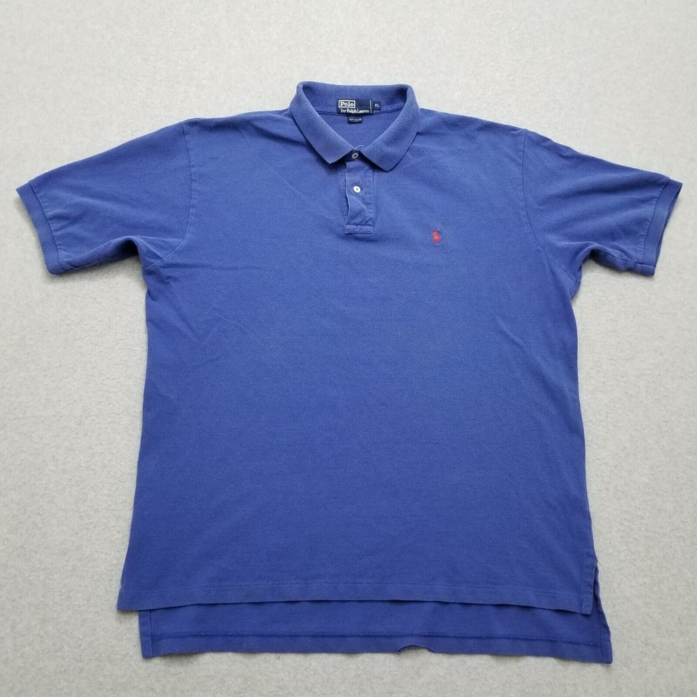 Ralph Lauren Polo Shirt Mens XL Blue Short Sleeve Casual